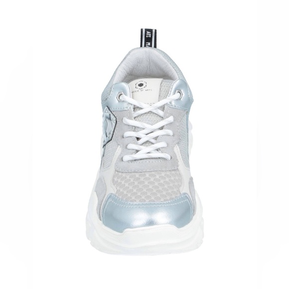 Moa Master of Arts Women Light Grey/Silver Sneakers 7.5/38 Mint - Picture 4 of 12